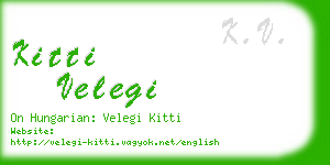 kitti velegi business card